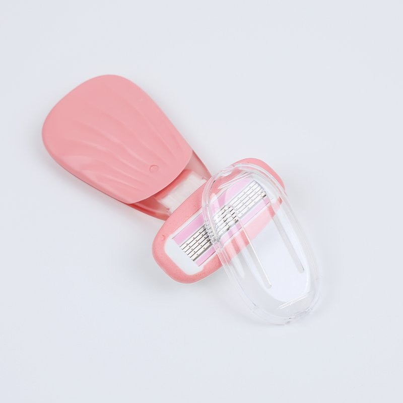 Wholesale OEM Customized Female Body Razor Five-Layer Blade with Lubricant Strip