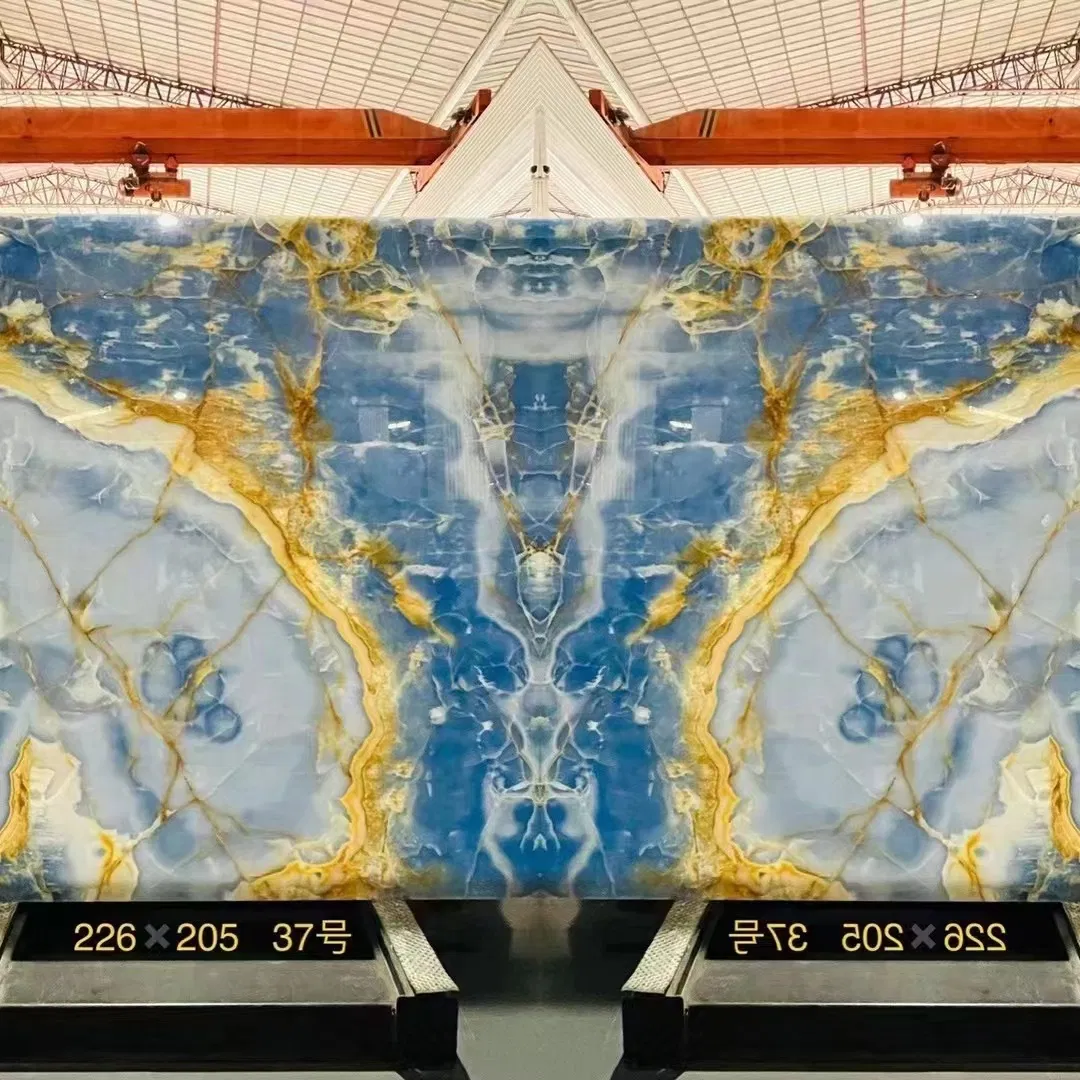 Luxury Translucent Natural Sky Blue Onyx for Wall/ Floor on Wholesale