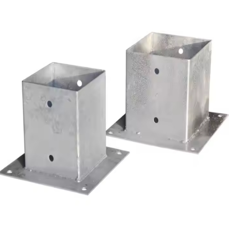Metal Post Holder Wooden Deck Fence Base Support Low Price