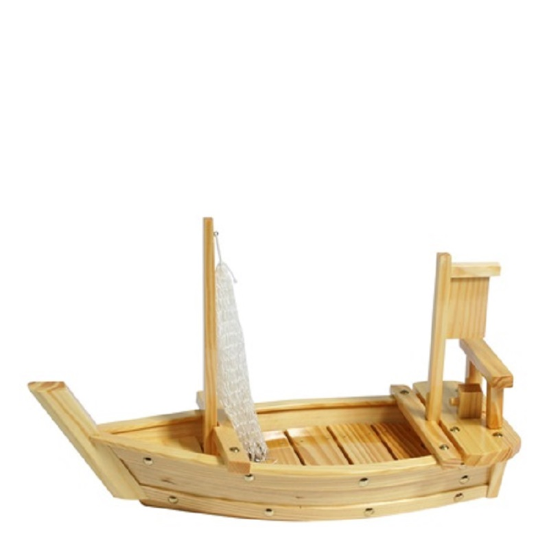 Japanese Style Wooden Sushi Boat/ Serving Tray for Sushi Restaurant