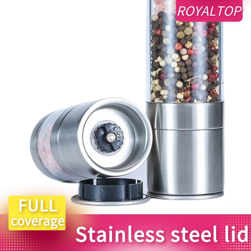 Мельница для соли и перца 2 в 1, керамическая, с регулировкой помола