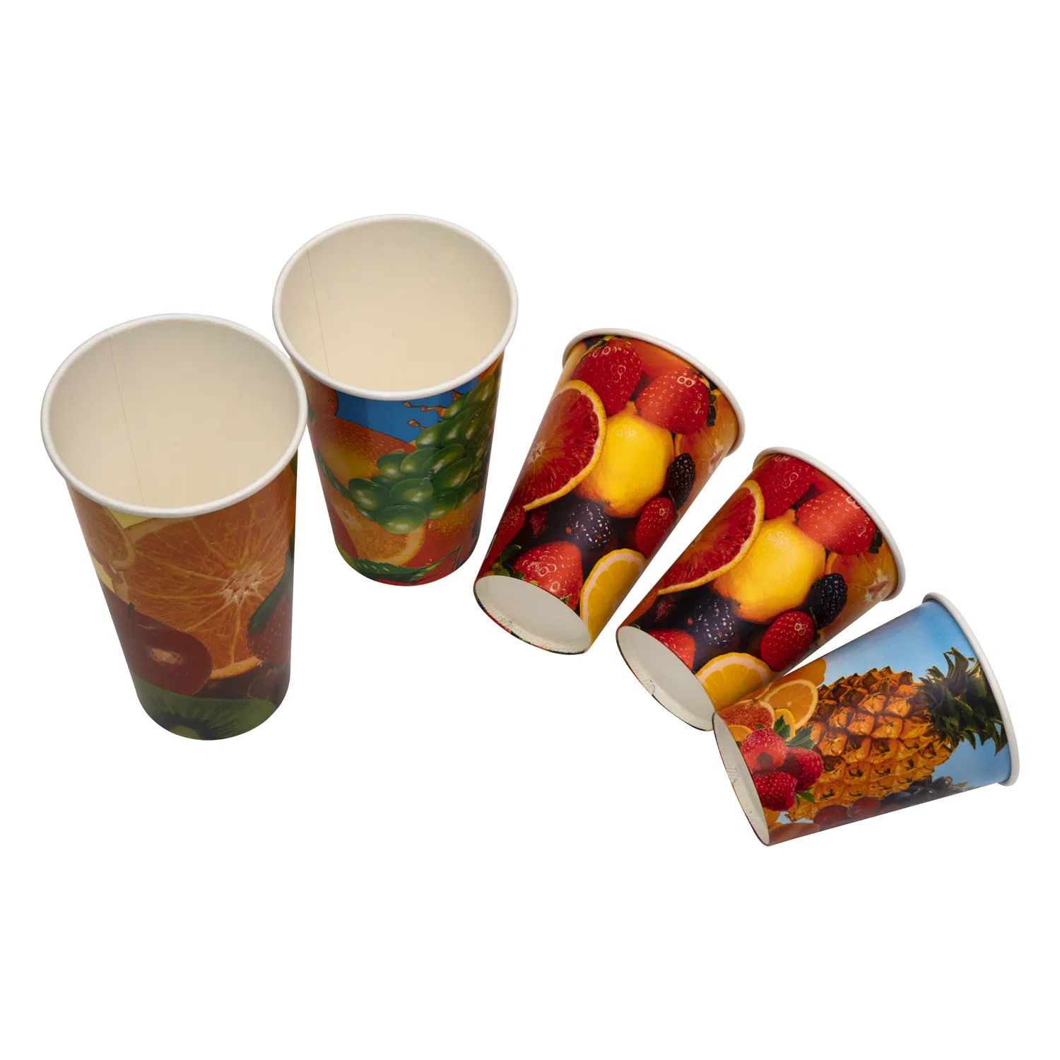 7 Oz Disposable Custom Printed Cold Drinking Paper Cup for Juice
