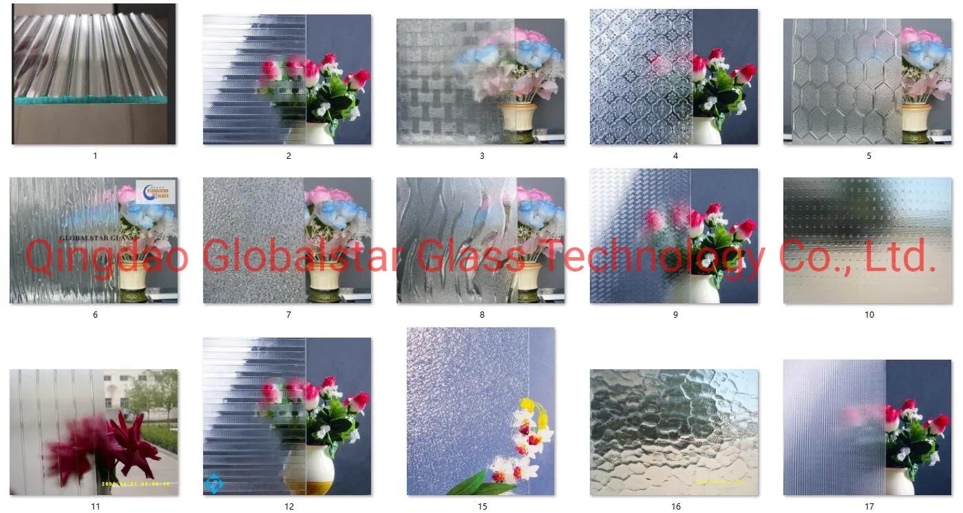 China Manufactured 3mm 4mm 5mm 6mm Chinchilla Patterned Figured Glass/Decorative Glass/Textured Glass