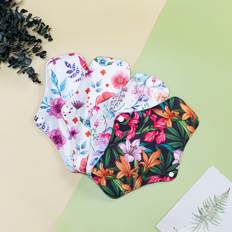 Bamboo Charcoal Sanitary Pad, Washable Sanitary Pad, Menstrual Period Sanitary Pad, Medium-Sized Sanitary Pad