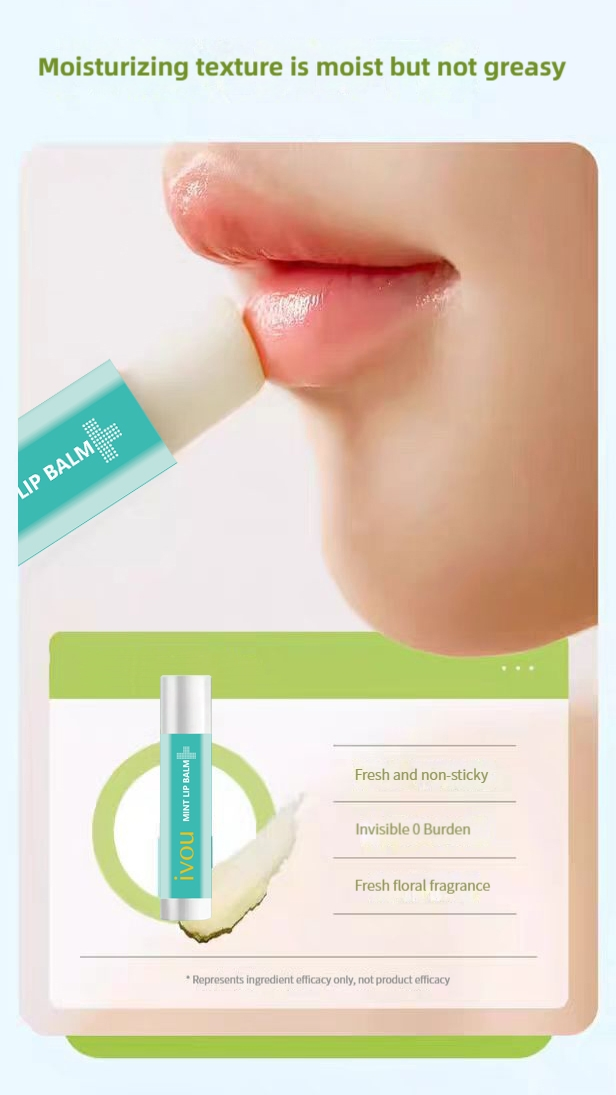Mint Lip Balm Private Label Custom Natural Organic Vegan Repair Lips Moisturizer Fruit Mint Lip Balm