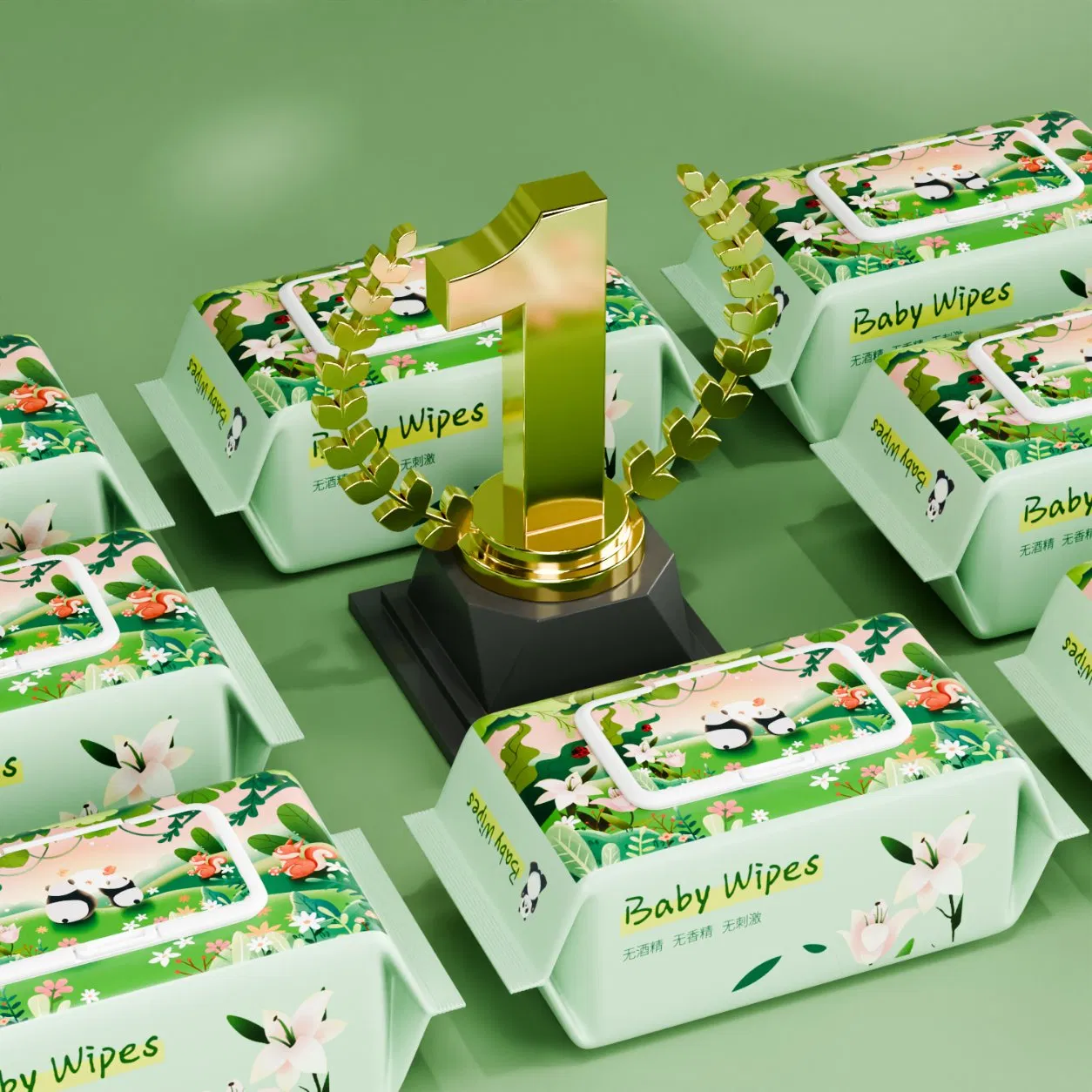 Professional Manufacturing Natural Extra Soft Cotton Wet Wipe for Baby Without Alcohol