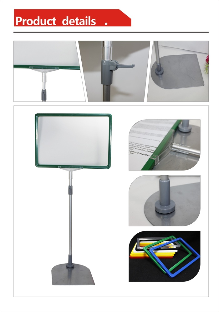 Metal Poster Display Stand with A4 A5 Frame