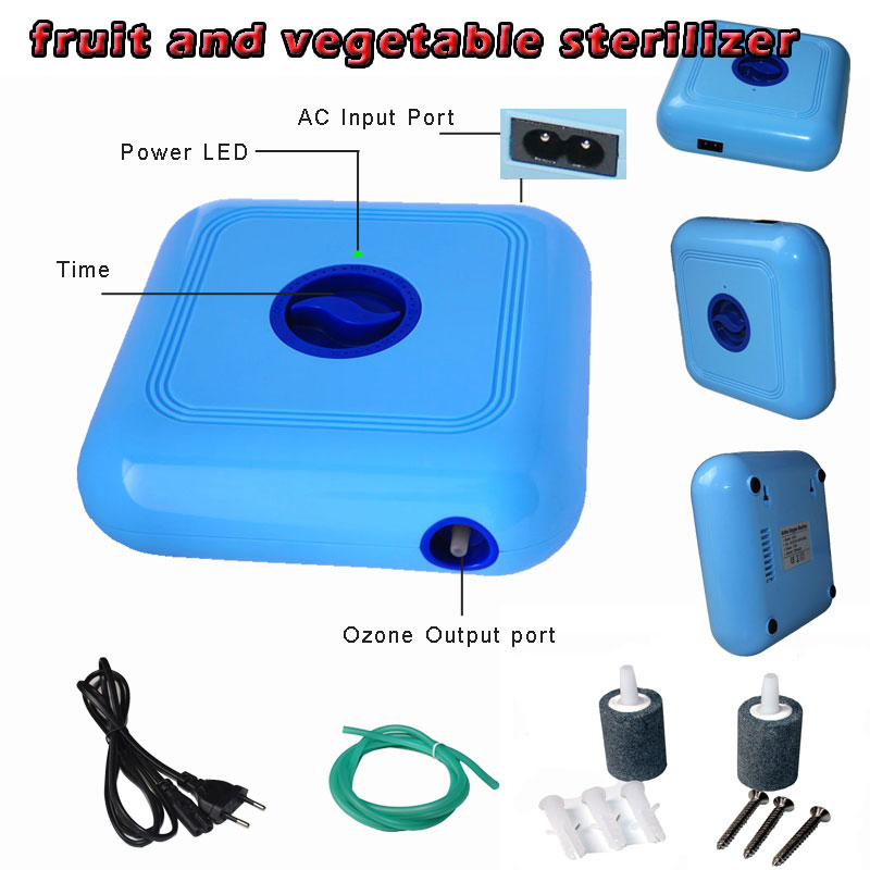 300mg/H Ozone Generator Air Water Purifier for Fruit and Vegetables
