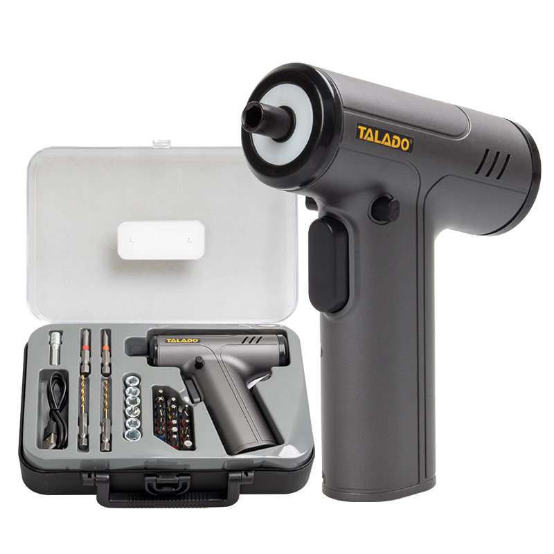 High-Performance Electric Screwdriver with Quick Bit Change System and Bits for Efficient Workflow