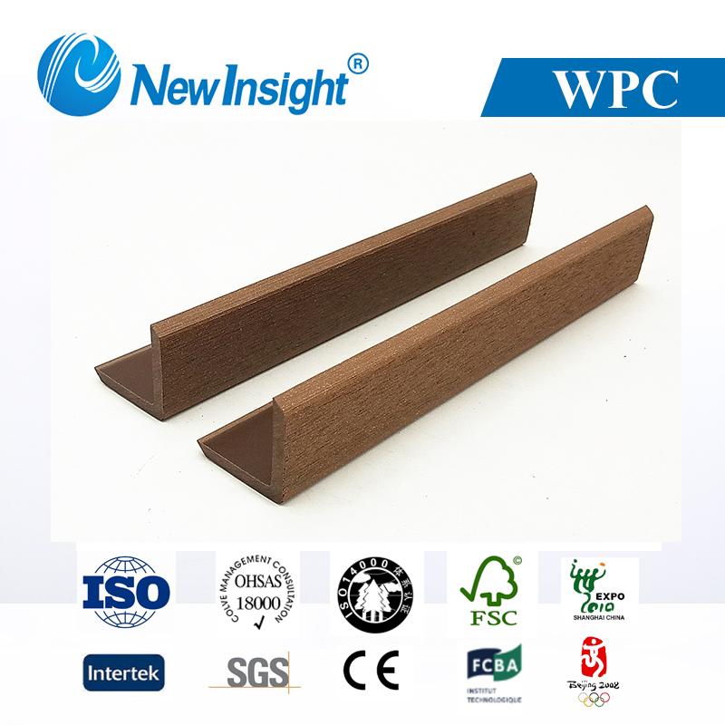 Wood - Plastic Composite Wrappers Around The Edge of The Floor