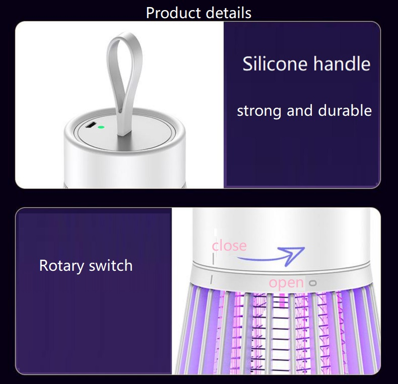 300 Square FT Hanging Portable Mosquito Killing USB Lamp
