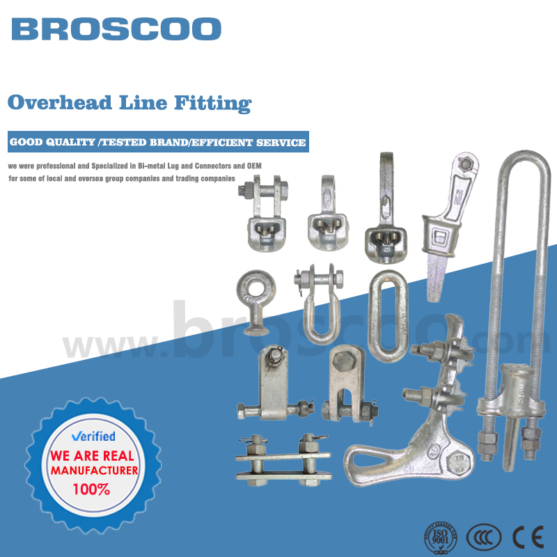 Overhead Transmission Line Adapter Electric Power Link Fitting Ws Type Socket Clevis Eye