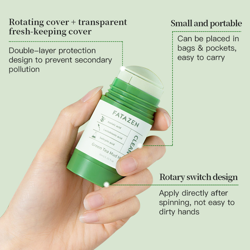 Deeply Clean Pores Dirt Facemask Green Tea Acne Rejuvenation Facial Mud Mask
