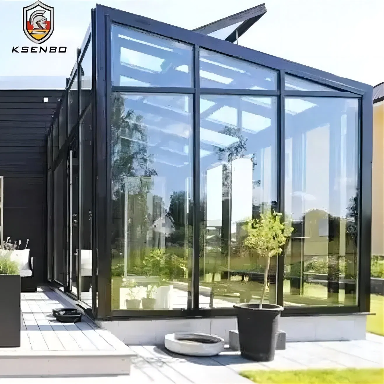Aluminum Competitive Price Tempered Glass and Aluminium Frame Sunrooms with Australia Standard