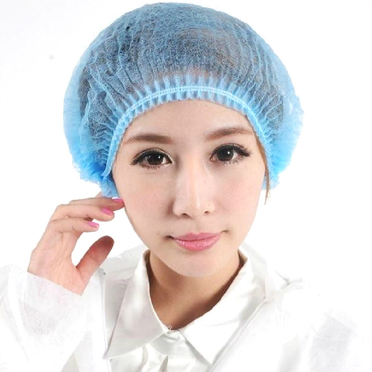 Disposable Bouffant Hair Caps, Cap Bulk Pack of 100