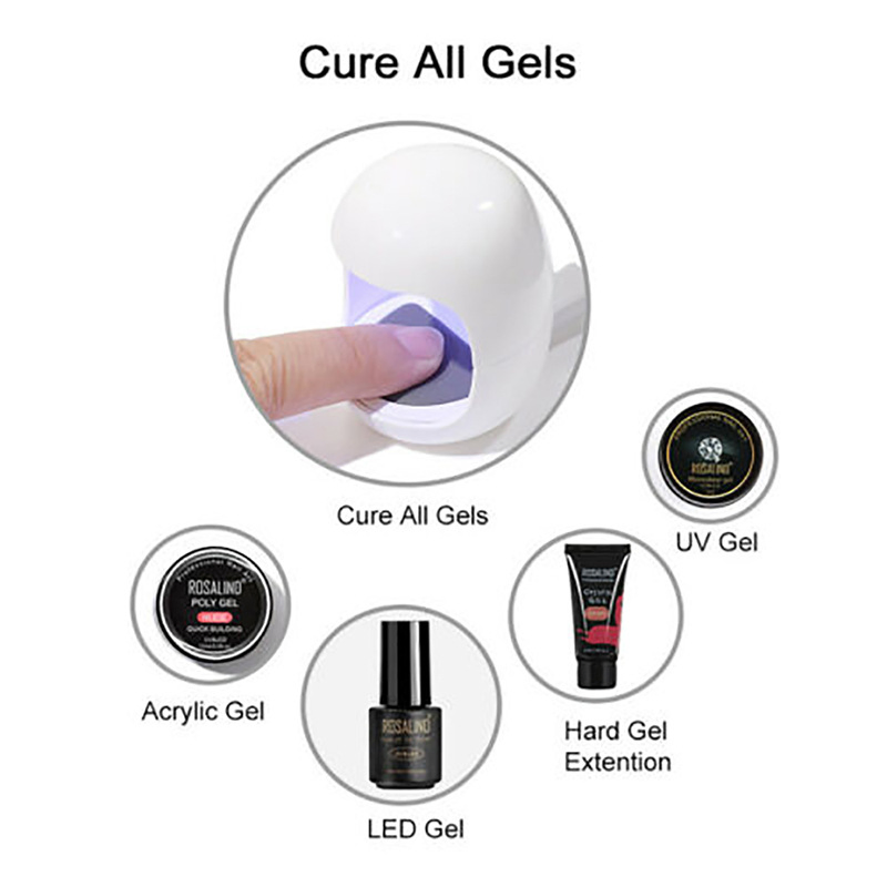 Manicure Lamp Smart Mini Nail Lamp Single Finger 6W 3 LED UV Light Art Tool