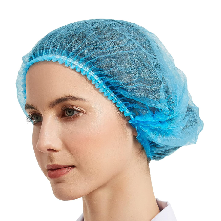 Blue Disposable Shower Cap Waterproof Clear Bath Caps Hotel Travel SPA Salon Bathing Hair Cap