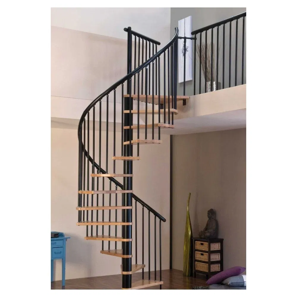Orient Spiral Stair Heavy Duty Metal Frame Industrial Style Factory Warehouse Staircase