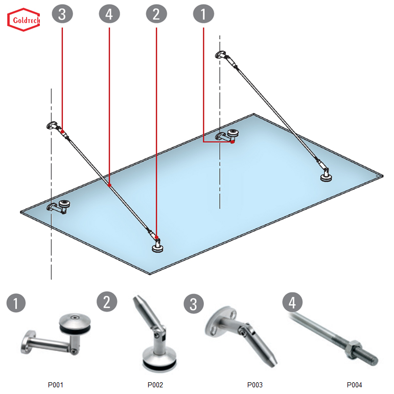 Canopy Kits Glass Hardware Canopy Fittings
