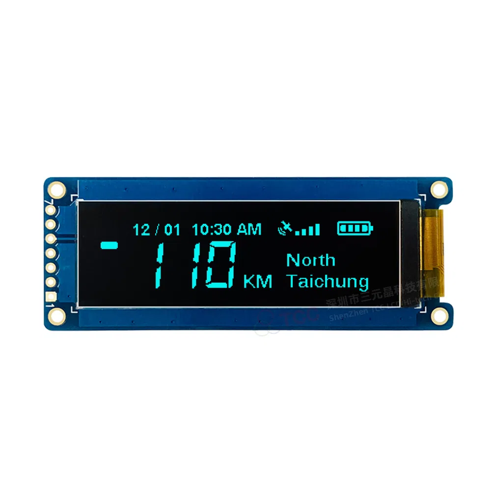OLED дисплей 2.08 дюйма 256x64, SH1122, SPI/I2C