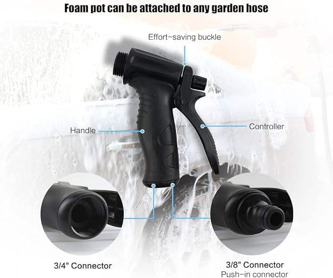 Пистолет для пенной мойки автомобиля с баком