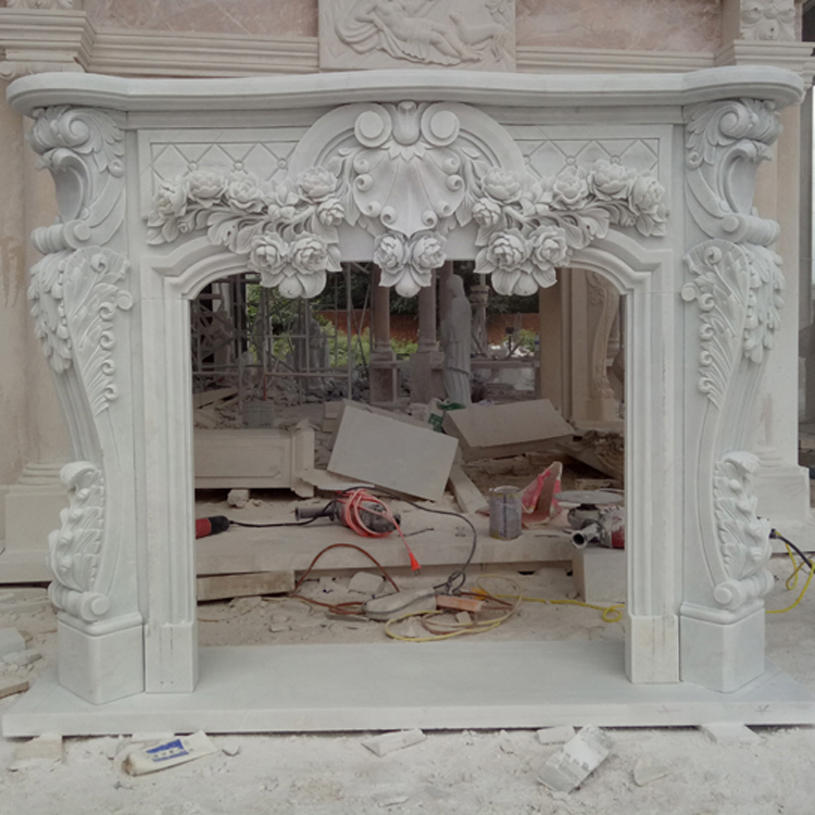 European Design Indoor Decoration Stone Fireplace for Sale