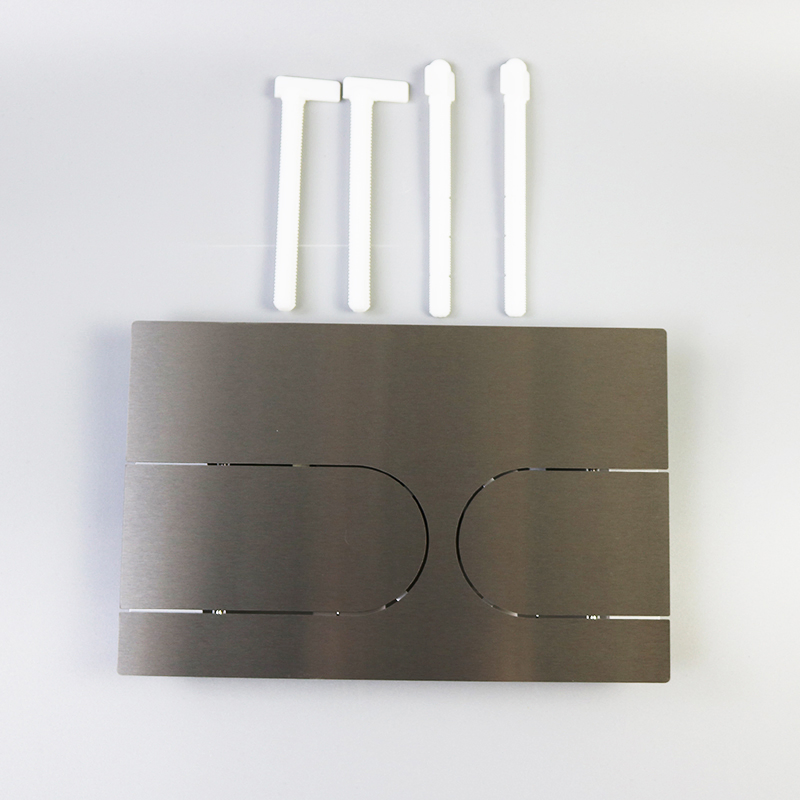 Concealed toilet water tank Stainless steel trigger plate flush panel