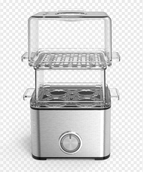 CE CB ETL Approved Portable Travel Multifunctional Egg Cooker Egg Boiler Egg Steamer, Stainless Steel,Adjustable and Detachable Layer,Compact Size to Save Space