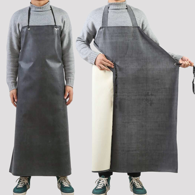 High Quality Chemical and Oil Resistant Rubber Apron Waterproof Industrial Nitrile Rubber Aprons