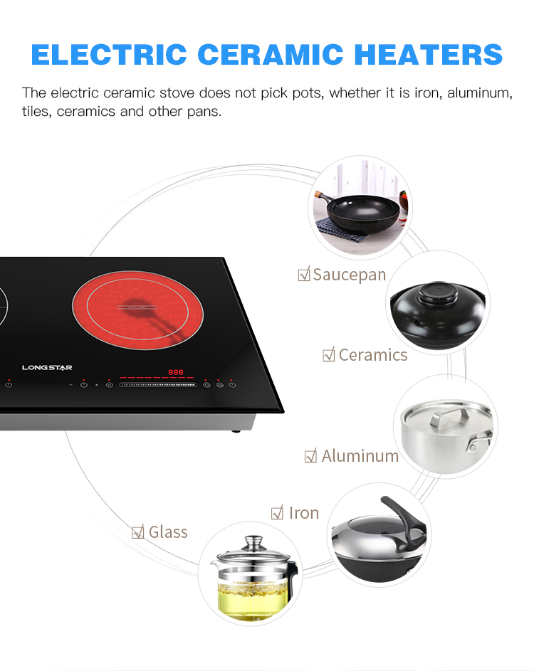 Electric Ceramic Stove No Radiation