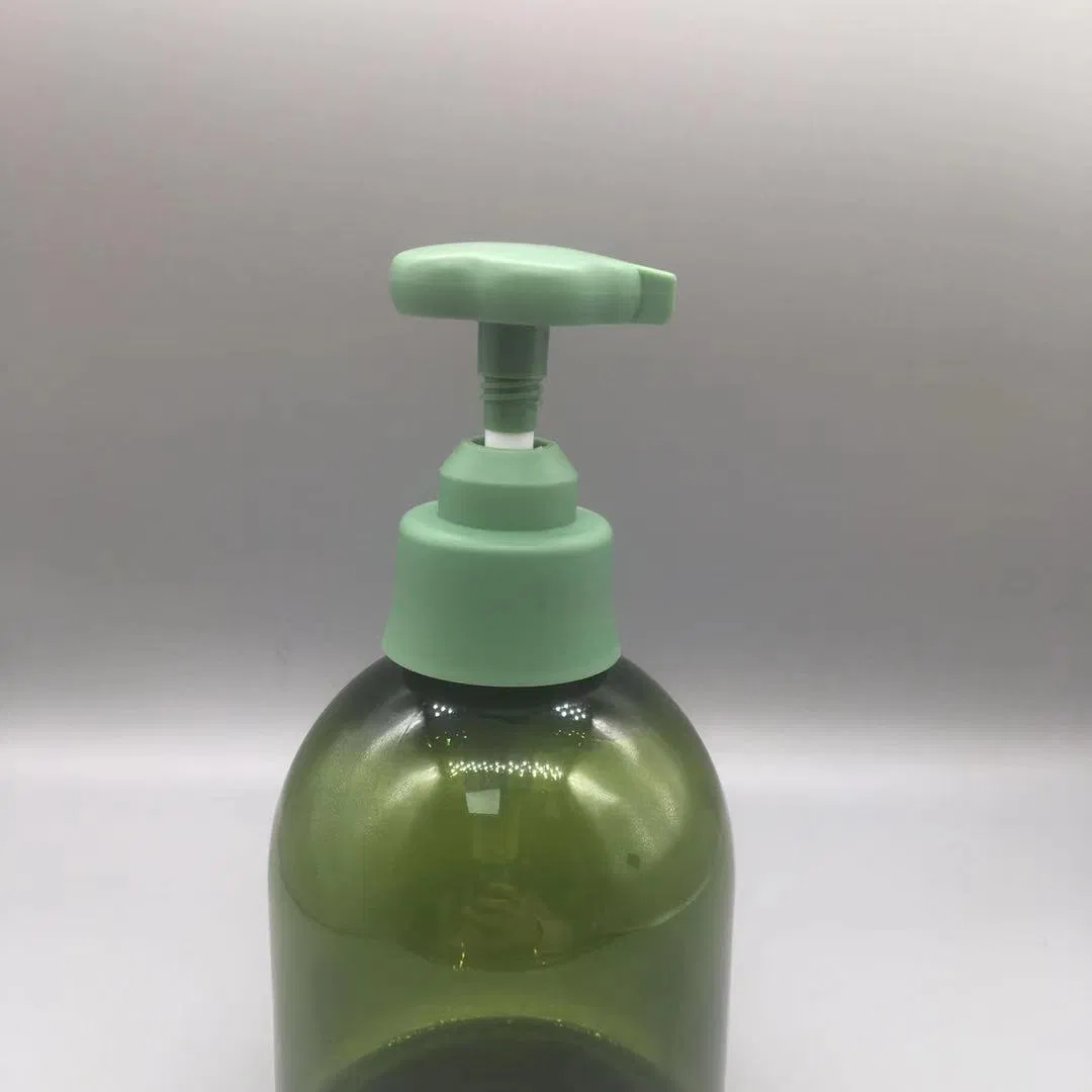 Supplier Custom Color 28/410 Double Wall Flower Shape Plastic Shampoo Liquid Cream Lotion Dispenser Pump