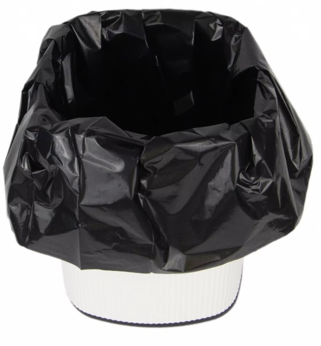 China Manufacture Cheap Biodegradable Plastic Garbage Bags Heavy Duty Black Plastic Bin Liner Bag