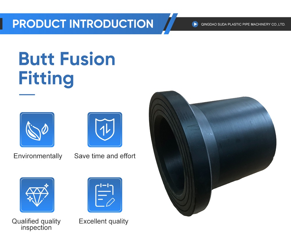 Inch ASTM HDPE Plastic Butt Fusion Pipe Fittings 2'' Equal Tee, Cap, Reducer, 45 Degree Elbow, 90 Degree Elbow, Cross Pipe Fittings/SDR9/SDR11/SDR17 Fittings