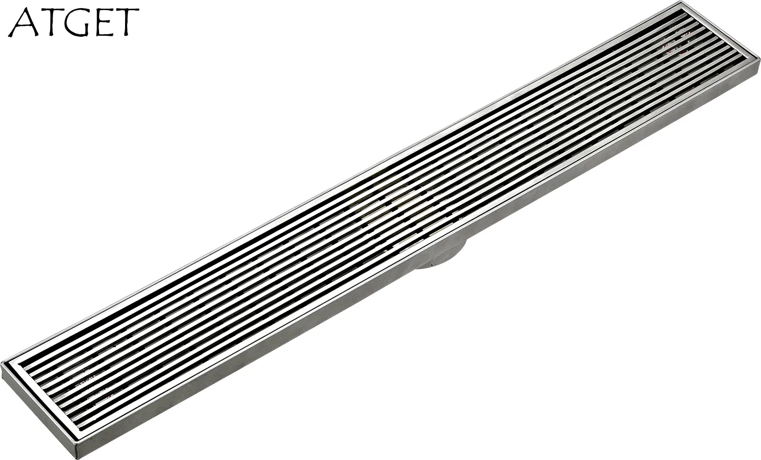 Длинный напольный трап из нержавеющей стали для ванной