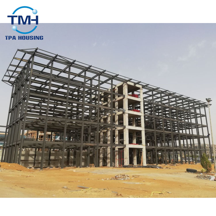 3 Storey Steel House Building Material Prefabricated Steel Deck Warehouse Shopping Mall Steel Structure Building
