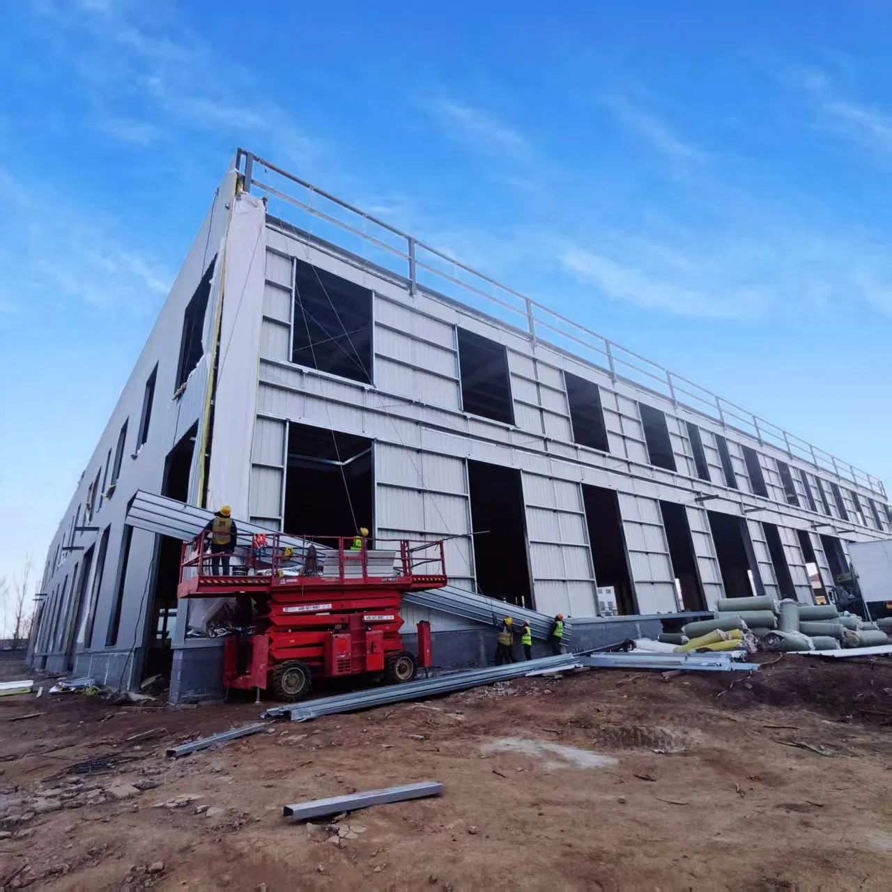 Industry Prefabricated Prefab Heavy Light Metal Framework Construction H Beam Shed Storage Workshop Buildings Warehouse Steel Structure Frame with Crane