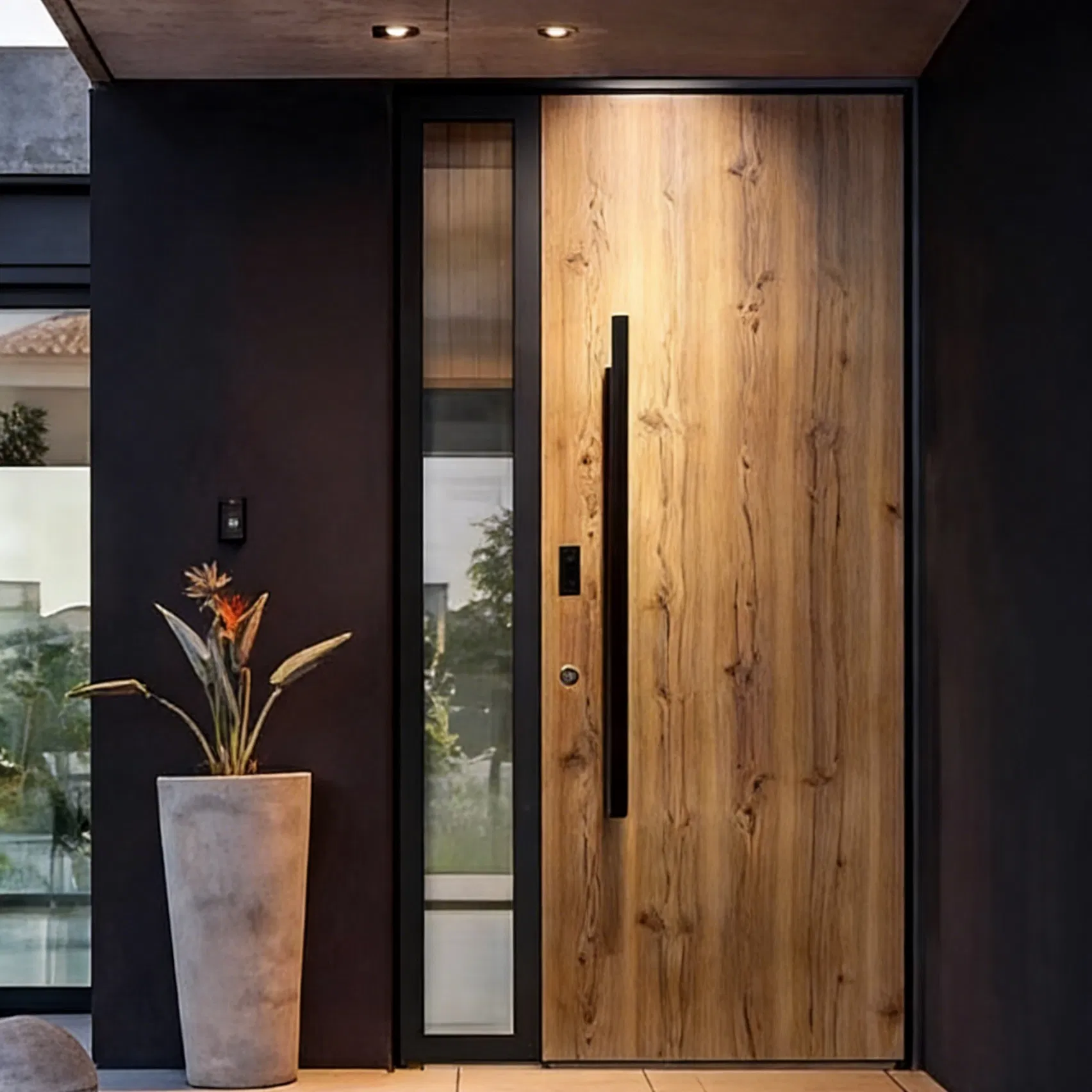 Customized Aluminum Front Entry Aluminum Alloy Villa Entrance Security Door