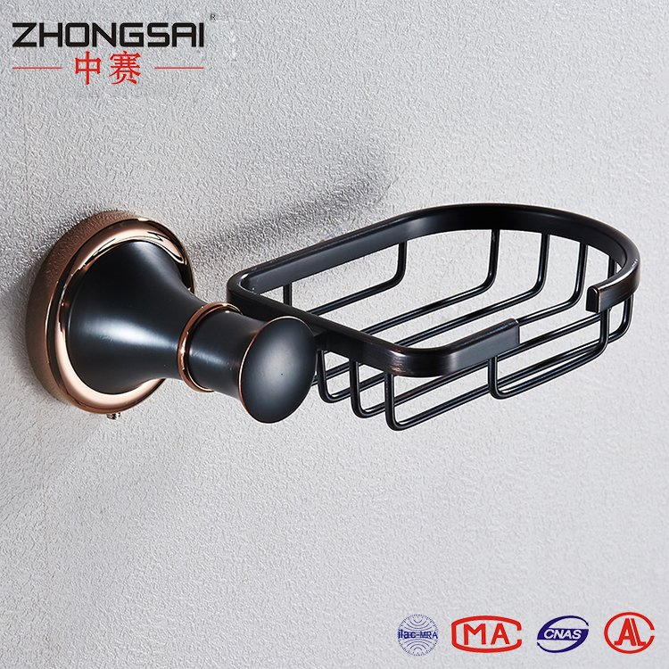 Royal Brass Wall Mounted Bathroom Soap Holder Antique Black Soap Basket