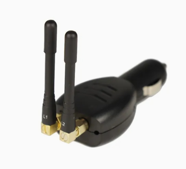 Mini GPS Jammer with Car Charger Cigarette Port 2 Antenna Gpsl1l2 Blocker