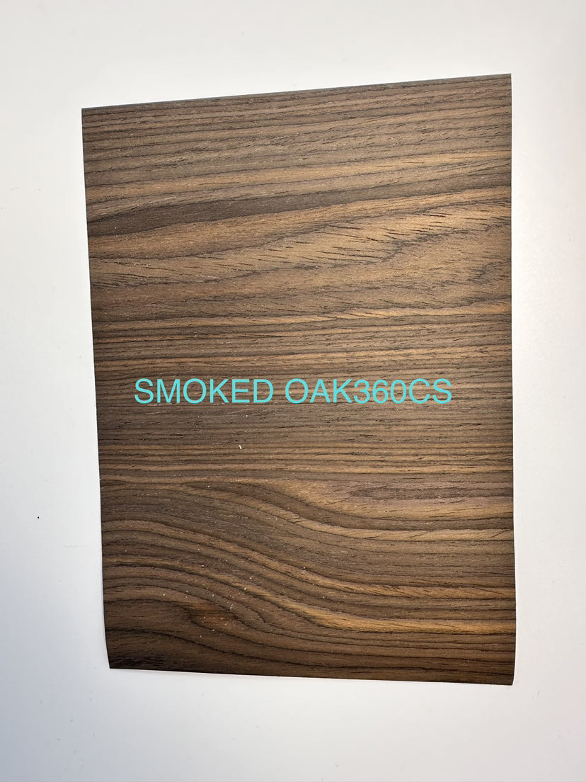 High End Atmospheric, Beautiful, Luxurious Smoked Oak Veneer, Used in The Furniture and Decoration Industry.