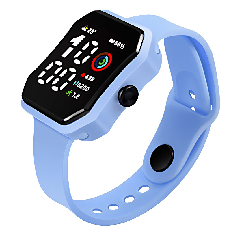 Hot Sell 2025 New Shape LED Digital Watch Student Kid Watches