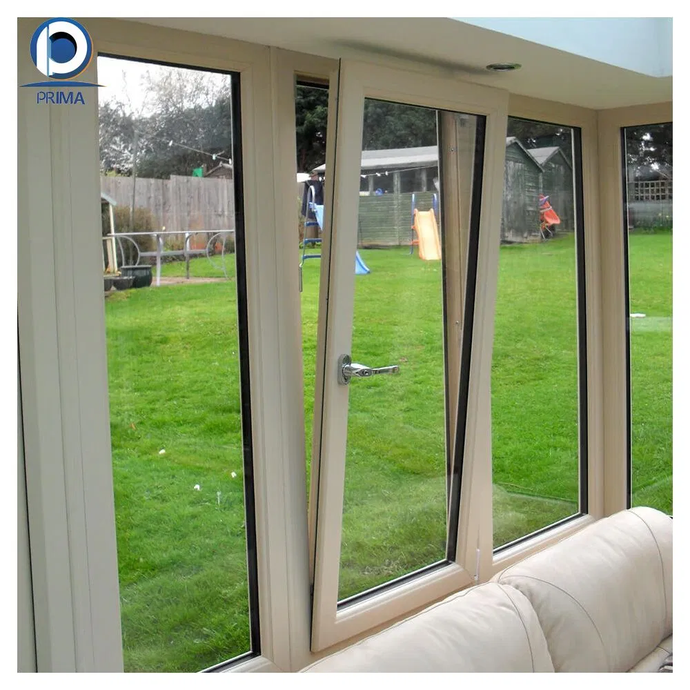New Design Popular UPVC Double Glaze Aluminium Double Glazed Windows Tilt and Turn Window