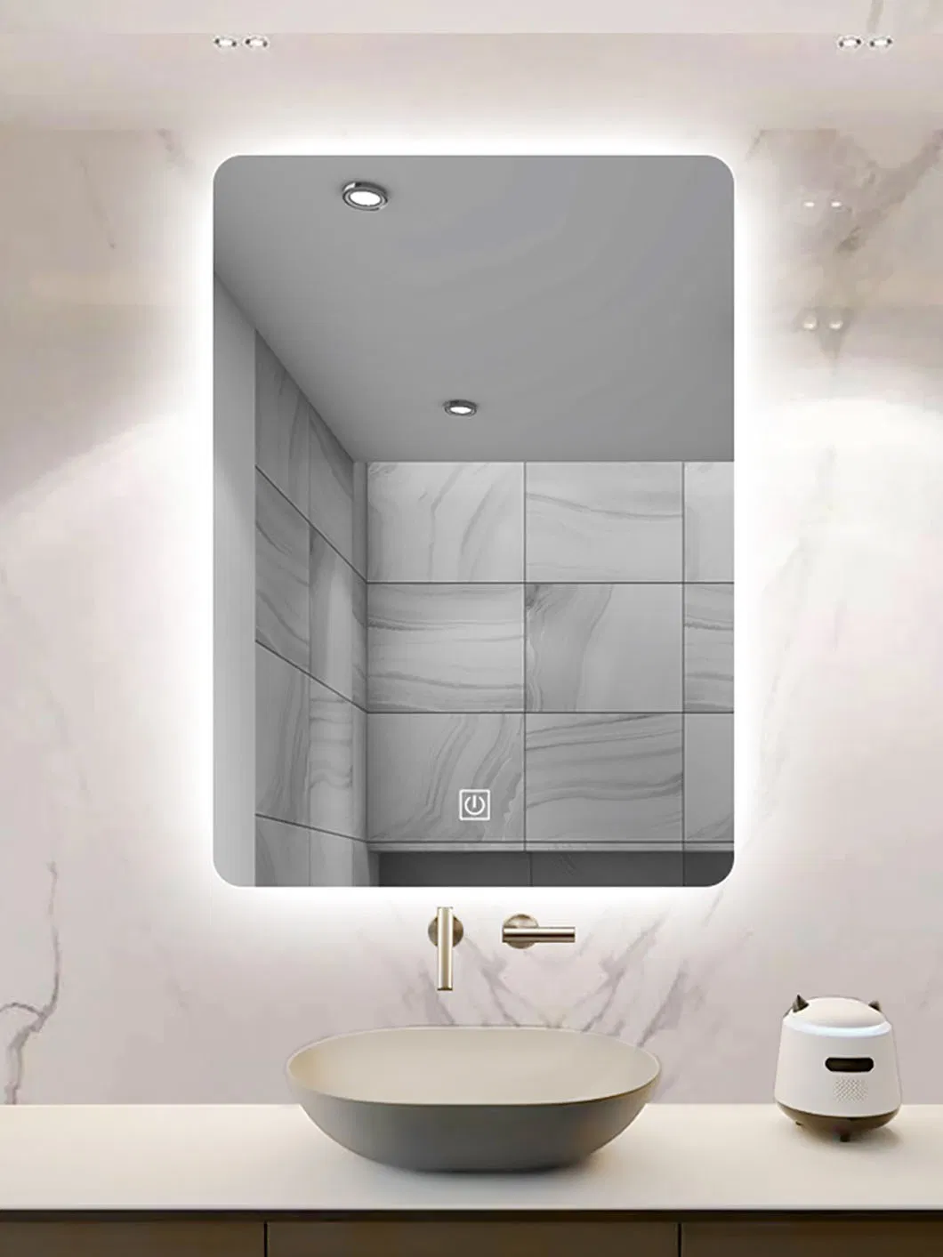Anti-Fog Dimmable LED Bathroom Vanity Mirror for Clarity