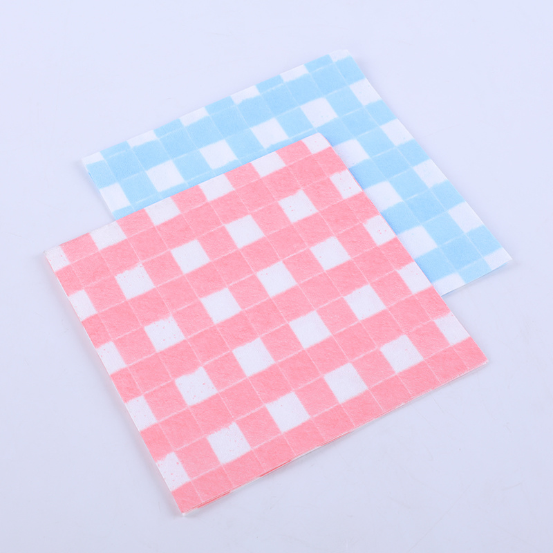 Disposable Biodegradable Dish Towel Super Absorbent Wood Pulp Cloth Kitchen Floor Mop Cleaning Wipe Car Tea Hand Food Quick Dry Cloth with Print