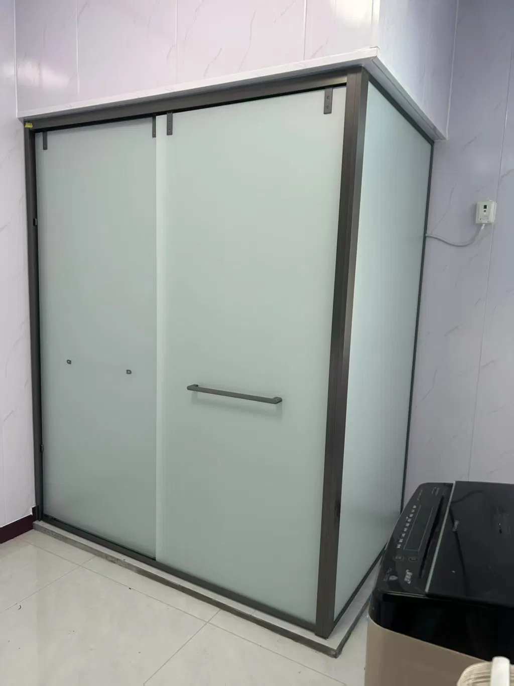 Unique Frameless Sliding Glass Shower Door for Distinctive Bathroom Designs