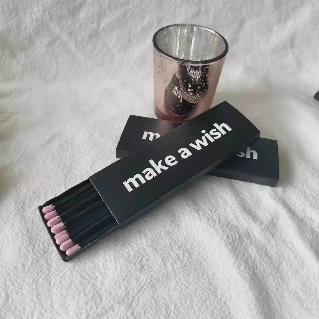 Custom Luxury Paper Matchbox Long Bulk Safety Match Luxury Holder Wooden Tip Decorative Personalized Match Box