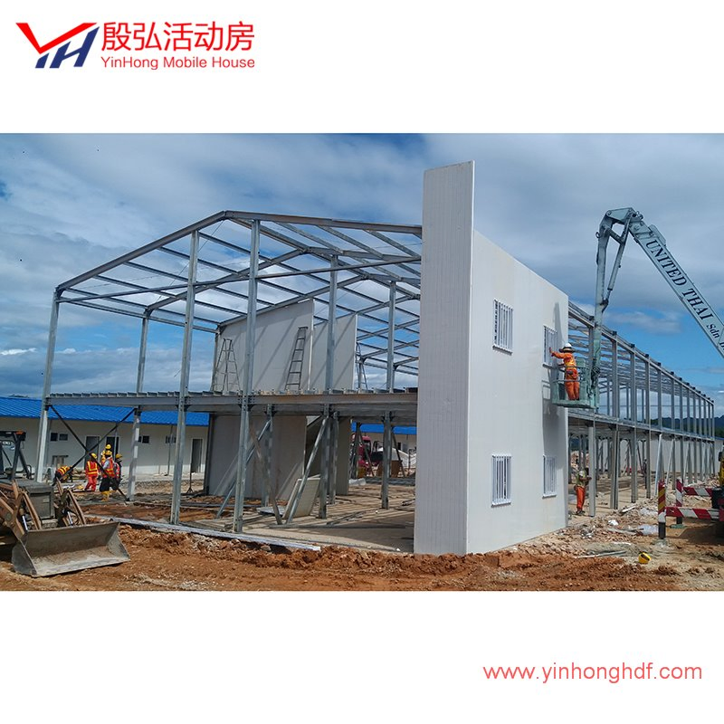 Africa Cheap Cladding Prefab Steel Structure Factory Caravan Prefab House