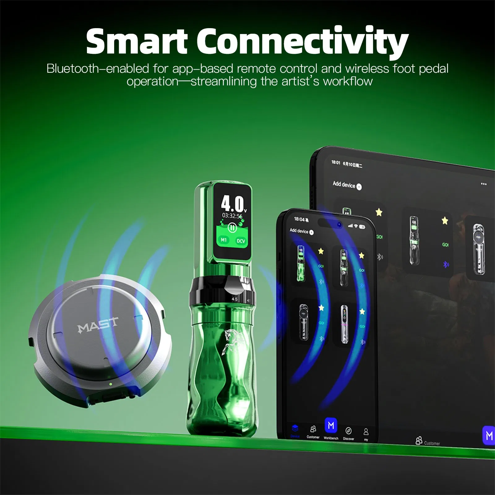 Horse Year Edition Two Battery Wireless Tattoo Pen Packing Box 4.5mm Stroke