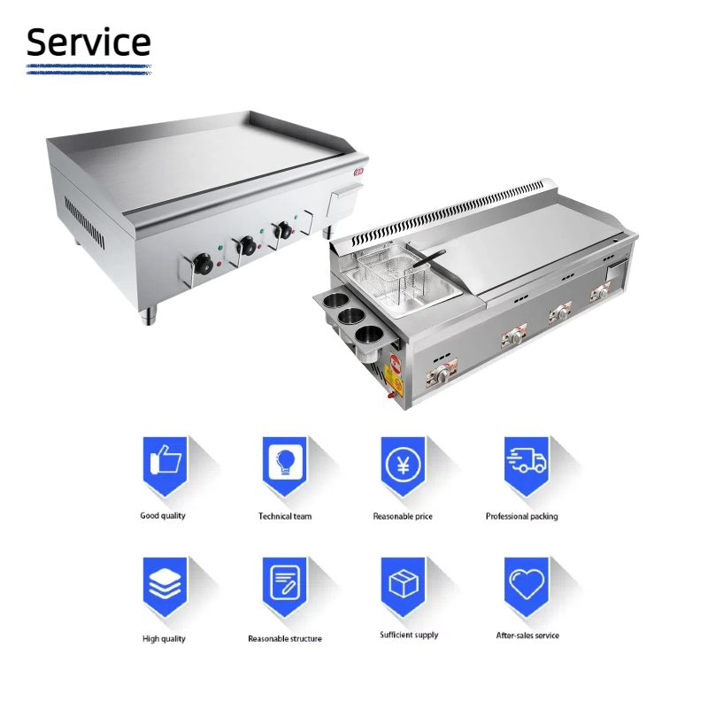 High Temperature Griddle Supports Factory Cooking Needs