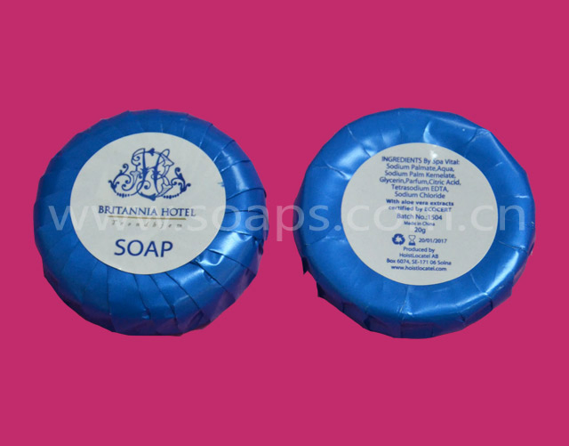 Hotel Soap with Round Pleated Wrapper for Hotel Amenities Factory Price